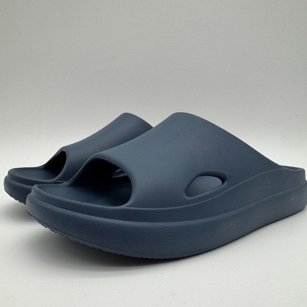 Unisex Navy Cushion Slide Sandals Comfort Recovery Slides Size M W7.5-8.5